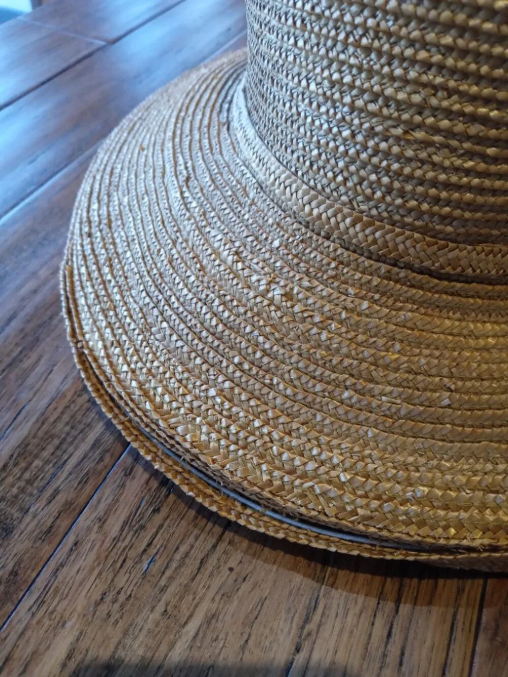 (flawed) ERIC JAVITS raffia sun hat vintage (OS) - Picture 2 of 13